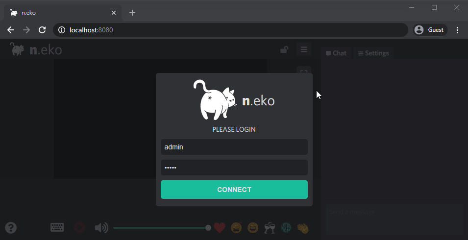 Open Source Project neko-rooms Simulated Browser n.eko Advanced Version